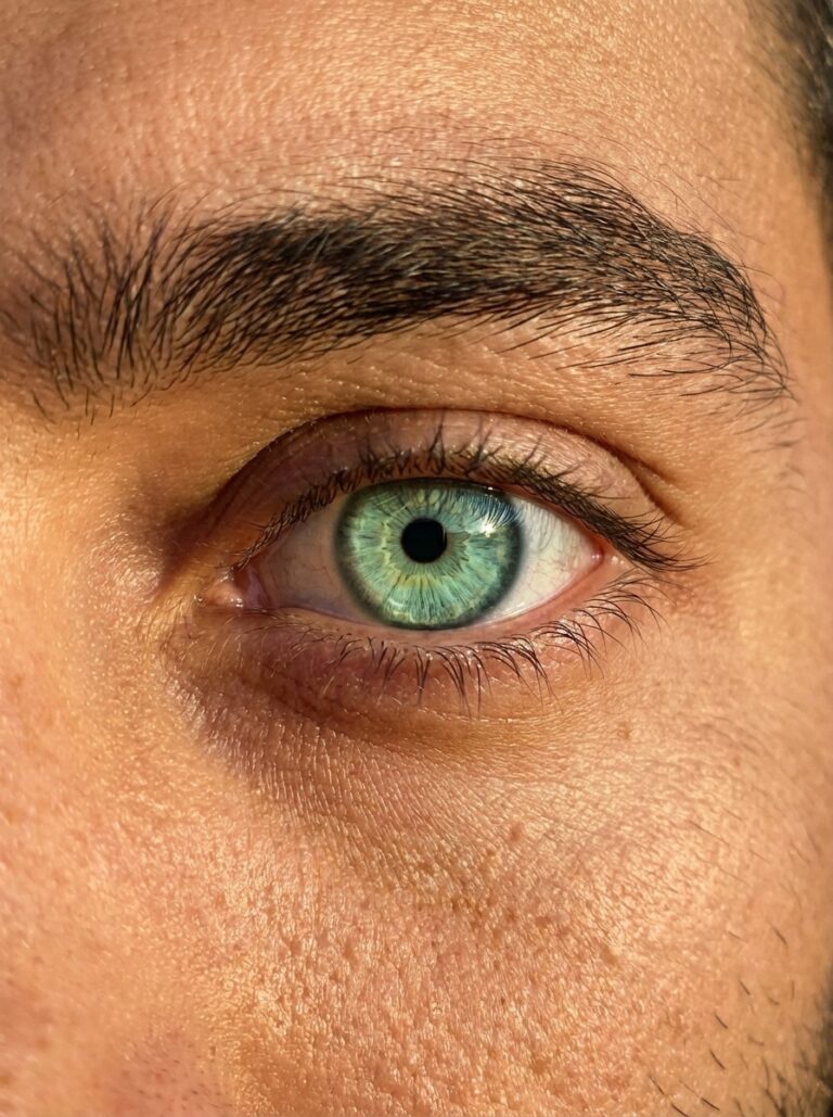 Résultat kératopigmentation yeux verts Jade Green - FLAAK
