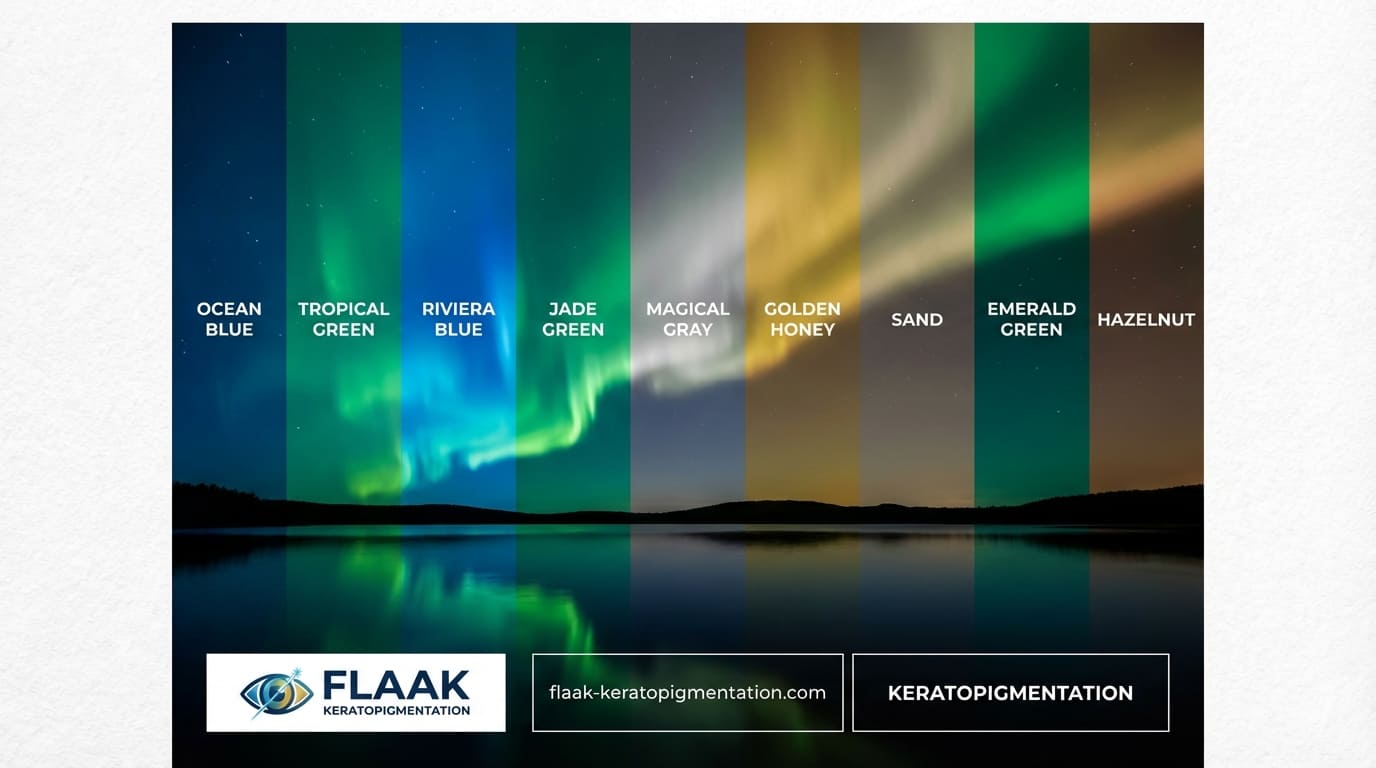 Palette couleurs keratopigmentation